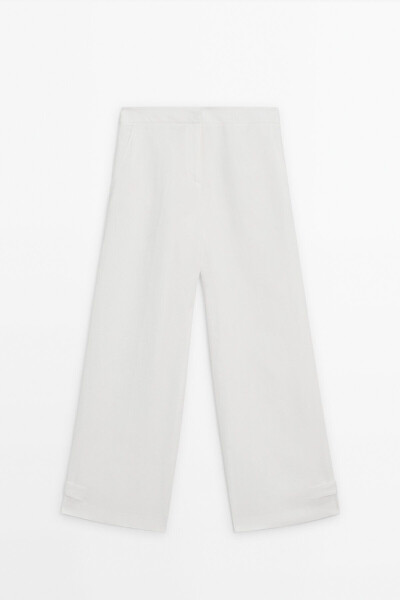 Adjustable linen trousers - 6