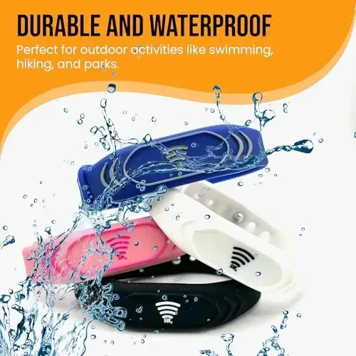 Adjustable QR Code Bracelet for Kids – Smart Safety ID Band with Scannable Emergency Profile, Waterproof Silicone Wristband, Not GPS, No Subscription, Travel & School - 3