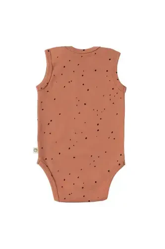 Adjustable Snap Undershirt Cosmos Pink Organic Cotton-Pink Dots - LITTLE GUSTO (1)