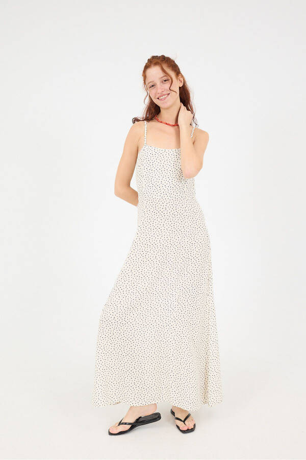 Adjustable Thin Strap Patterned Long Dress E16202-K10 - 6