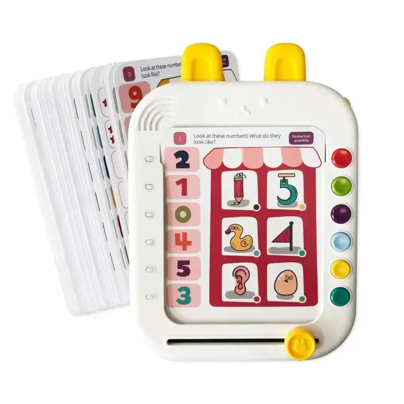 Adofi Talking Flash Cards Learning Toys for Children, Interactive Preschool Toys-WHITE - ADOFI