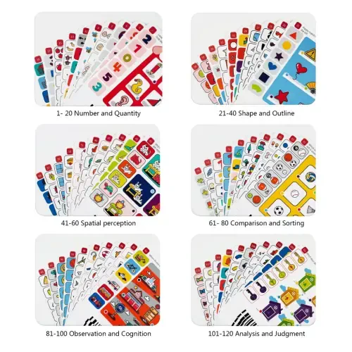 Adofi Talking Flash Cards Learning Toys for Children, Interactive Preschool Toys-WHITE - ADOFI (1)