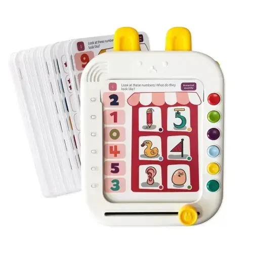 Adofi Talking Flash Cards Learning Toys for Children, Interactive Preschool Toys-WHITE - 1