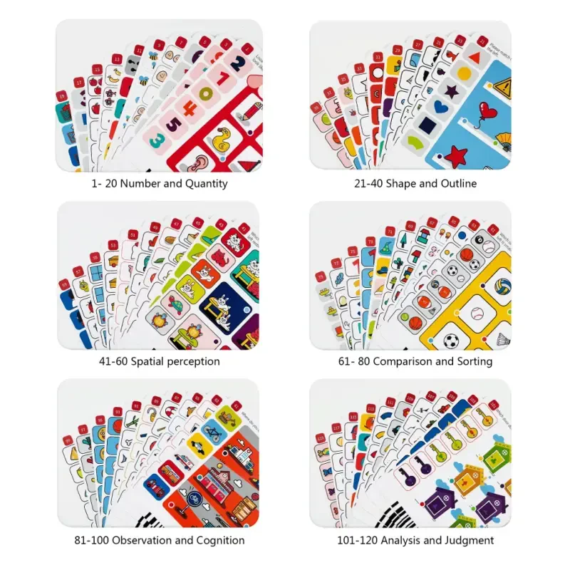 Adofi Talking Flash Cards Learning Toys for Children, Interactive Preschool Toys-WHITE - 2