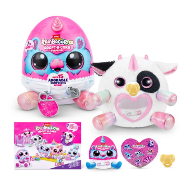 Adopt-A-Corn Surprise by ZURU Plush Toy, Collectible Plush, Baby, Surprise Eggs for Girls & Children - 8