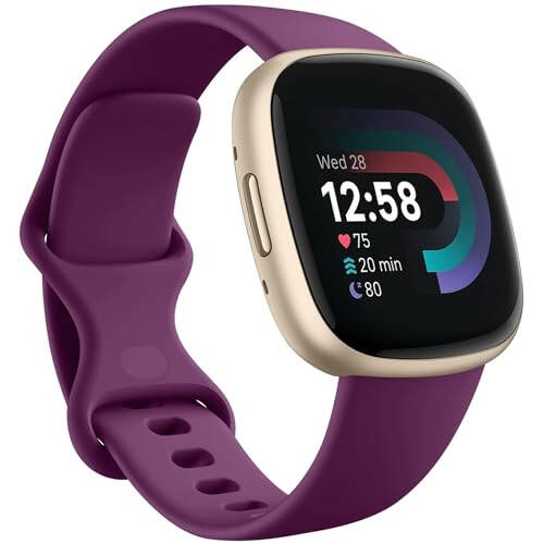 Adorve Spor Bant, Fitbit Sense, Sense 2, Versa 3, Versa 4 Bantlarla Uyumlu, Kadın Erkek için Yumuşak Spor Kayış Bileklik, Fitbit Sense 2/Sense/Versa 3/Versa 4 Akıllı Saat Yedek Bant - 1