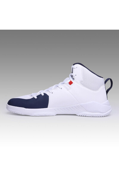 Adult Basketball Shoes - White / Navy - Protect 120 - 11