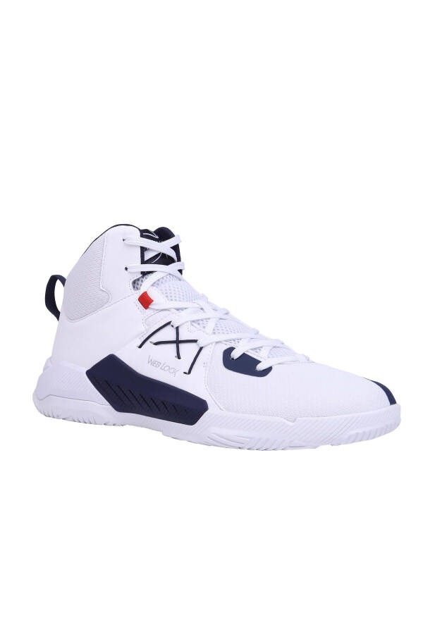 Adult Basketball Shoes - White / Navy - Protect 120 - 12