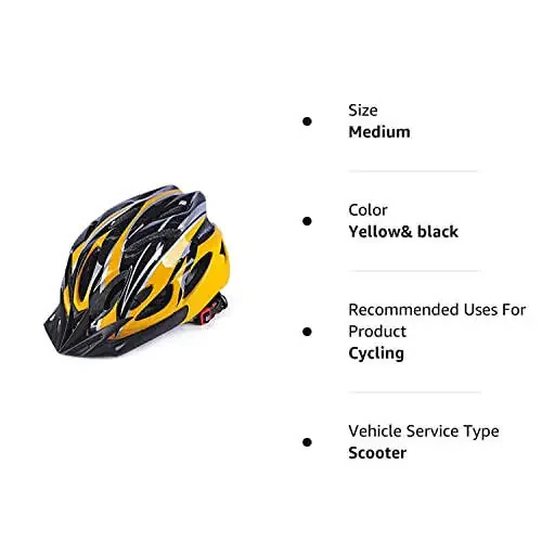 Adult Cycling Bike Helmet, Lightweight Unisex Bike Helmet, Premium Quality Airflow Bike Helmet - 17