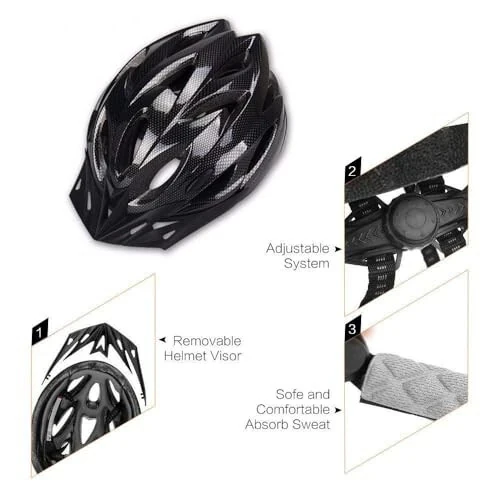 Adult Cycling Bike Helmet, Lightweight Unisex Bike Helmet, Premium Quality Airflow Bike Helmet - 4