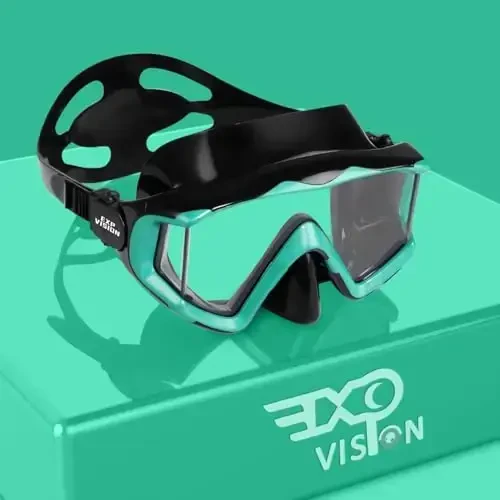 Adult Pano 3 Scuba Diving Mask, Tempered Glass Snorkel Mask Anti-Fog Swim Mask No Leakage Swim Goggles with Nose Cover Snorkeling Gear for Snorkeling, Freediving, Swimming - 1