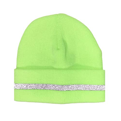 Adult Reflective Knit Beanie Hats Warm Winter Hats Headwear for Work Running Men Women Hat - 7