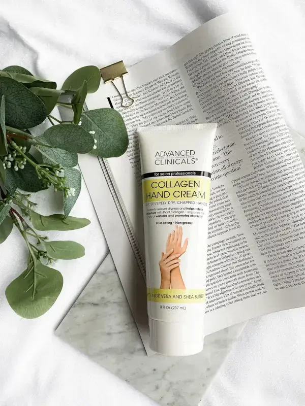 Advanced Clinicals Collagen Hand Cream 8 fl oz - ADVANCED CLINICALS