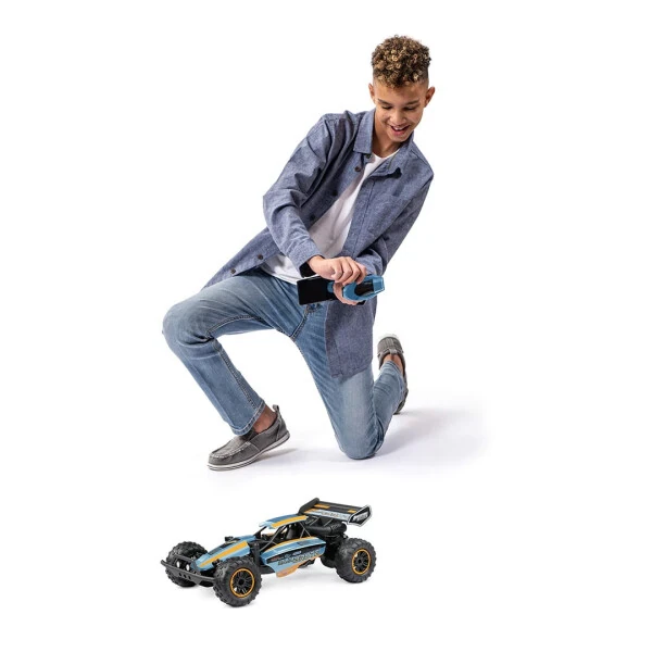 Adventure Force (1:8) Baja Brute Batareyali Masofadan boshqariladigan muzdek ko'k Buggy, 60821U Bolalar uchun - 6