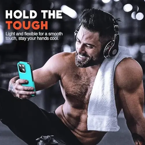 AEDILYS iPhone 15 uchun zarbadan himoya qiluvchi g'ilof, [15 FT harbiy darajadagi tushishdan himoya], 2X [Temperlangan shisha ekran himoyachisi] havo bamperlari bilan to'liq tanani himoya qiluvchi telefon g'ilofi, ko'k qora - 7