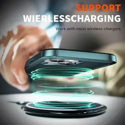 AEDILYS iPhone 15 uchun zarbga chidamli g'ilof, [15 FT harbiy standartga muvofiq zarbadan himoya], 2X [temperli oynali ekran himoyachisi] havo bamperlari bilan to'liq himoya telefon g'ilofi, qora yashil - 6