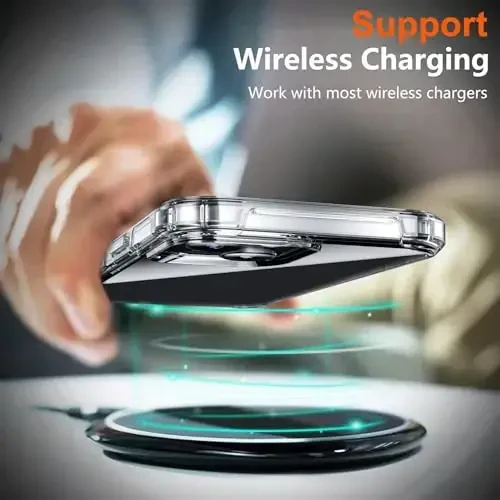 AEDILYS Shockproof for iPhone 15 Case,[15 FT Military Grade Drop Protection],with 2X [Tempered Glass Screen Protector ] with Air Bumpers Full-Body Protective Phone Case,Clear - 6