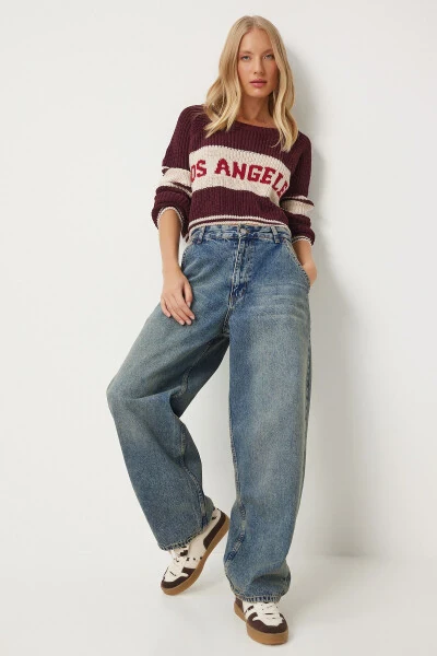 Аёл ўрта мовий ювилган Baggy Jean OK00064 - Happiness İstanbul