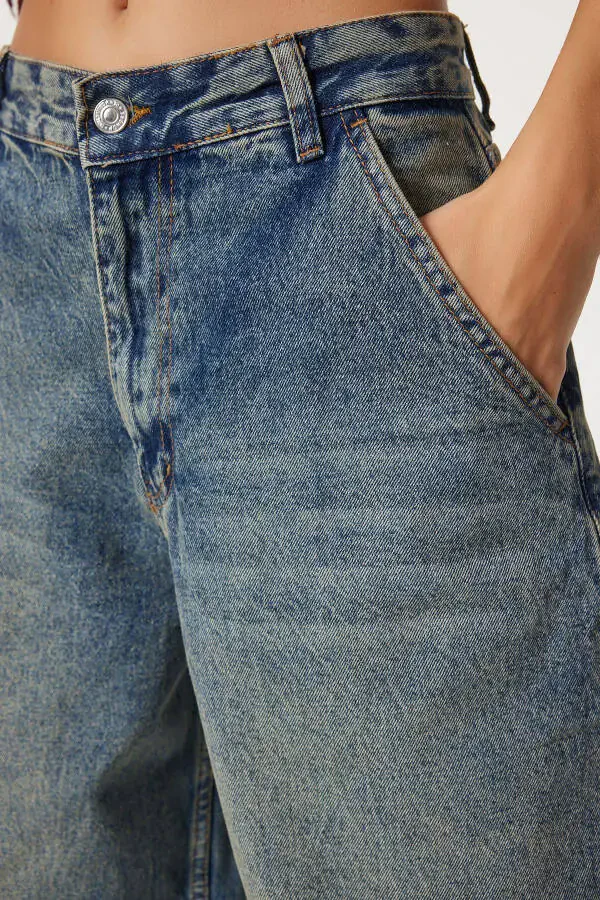 Аёл ўрта мовий ювилган Baggy Jean OK00064 - 5