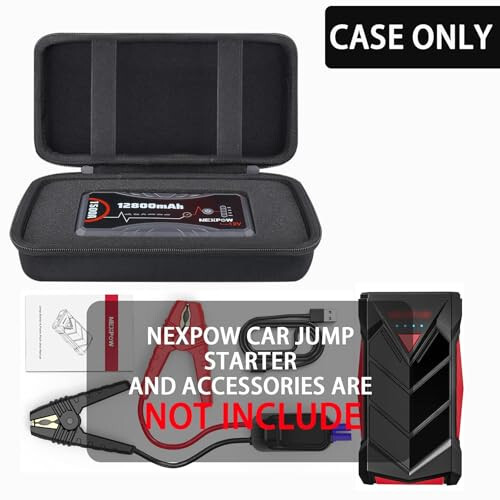 Aenllosi Qattiq Korpus Nexpow 1500A Jump Starter bilan mos keladi, Q10S Jump Start Batareya To'plami va Aksessuarlari uchun Sayohat Sumkasi (Faqat Korpus) - 3