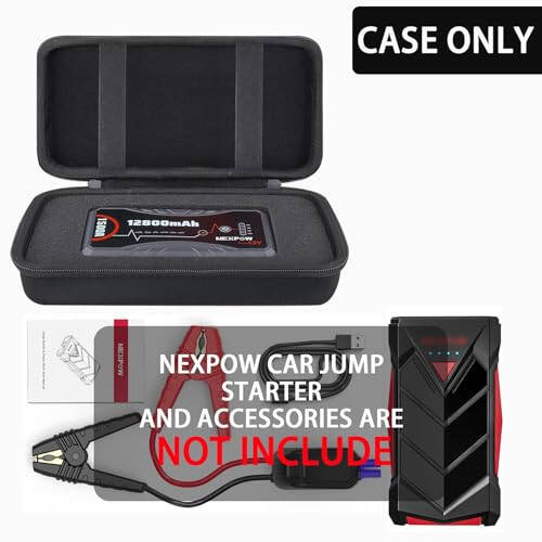 Aenllosi Hard Case Compatible with Nexpow Jump Starter 3000A 2025,Travel Bag for Q10S Jump Start Battery Pack and Accessories(Only Case) - 3