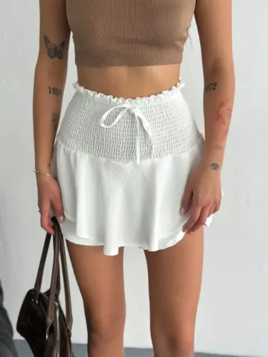 Aerobin Skort - White - 3