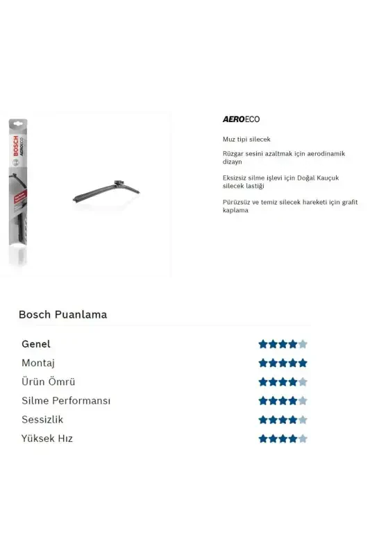 Aeroeco Muz Silecek Takımı Citroen C-Elysee 2012-2018 ile uyumlu - 4