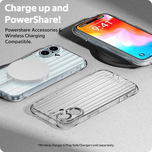 Aeska for iPhone 16 Case, Ultra [Slim Thin] Flexible Clear TPU Scratch-Resistant Shockproof Gel Rubber Soft Skin Silicone Protective Case Cover for iPhone 16 6.1'' (Clear) - 7