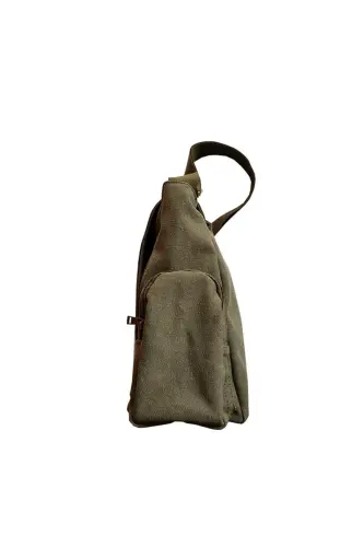 Aesthetic Animal Art Baskılı Unisex Yeşil Postacı Çantası - RET1 - TOUM (1)