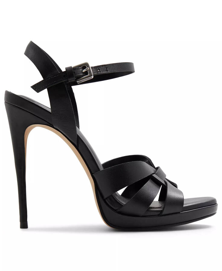 Afaoni Strappy Two-Piece Stiletto Dress Sandals Black - 2