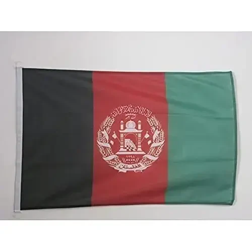 Afghanistan NAUTICAL Flag 18'' x 12'' - Afghan flags 30 x 45 cm. - Banner 12x18 in for boat - AZ FLAG 