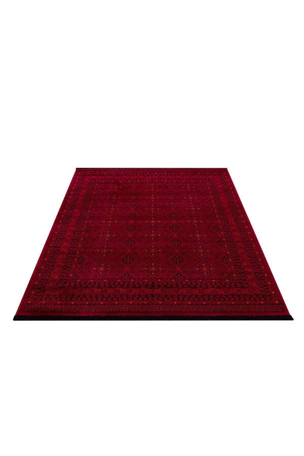 Afghan Turkmen Authentic Patterned Burgundy Living Room Rug 6919b - 7