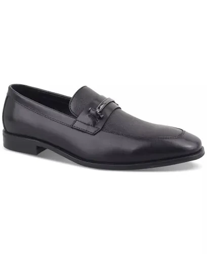 Aflani Men's Jenner Leather Dress Shoes, Exclusively at Modazone-Black Leather - ALFANI