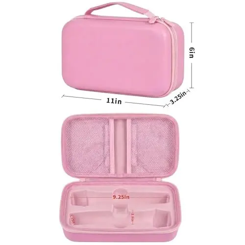 Againmore Wireless Microphone Case Compatible with JBL Wireless Two Microphone System, Handheld Dual Mic Travel Bag for Singing or Karaoke for Receivers, Adapters, AA Batteries - 5