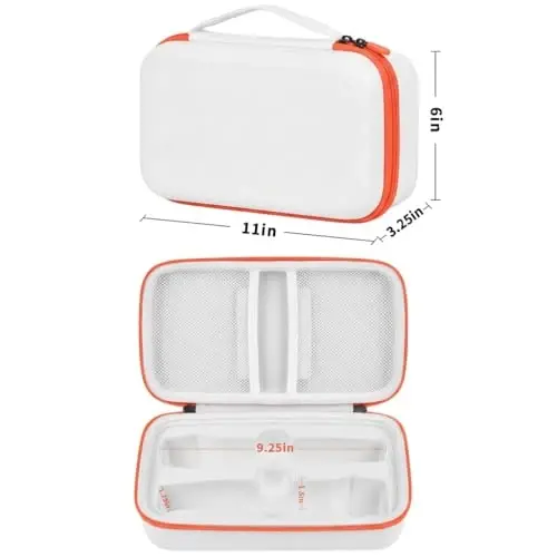 Againmore Wireless Microphone Case Compatible with JBL Wireless Two Microphone System, Handheld Dual Mic Travel Bag for Singing or Karaoke for Receivers, Adapters, AA Batteries - 2