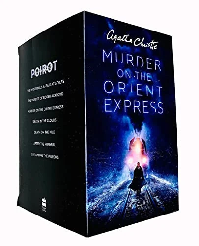 Agatha Christie Poirot Series 7 Books Collection Box Set (Murder on the Orient Express, Death on the Nile, The Mysterious Affair at Styles, After the Funeral & More) - 3