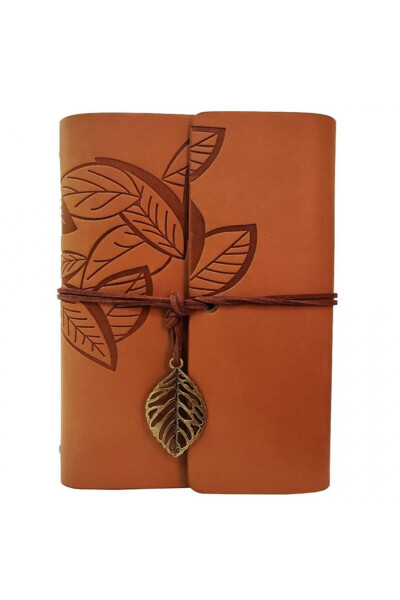 Aged Page Leather Bound Agenda Diary Memory And Notebook - 27