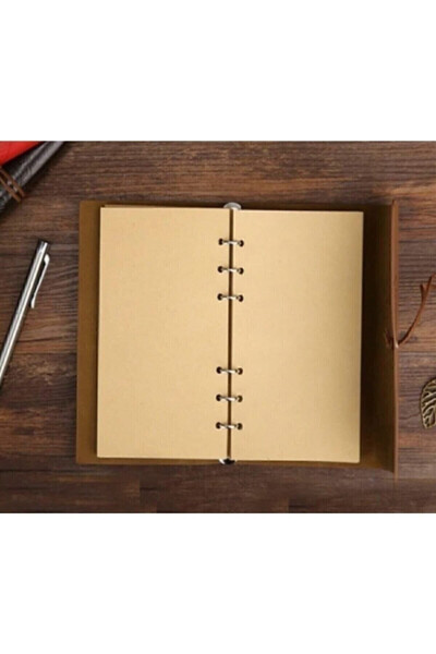 Aged Page Leather Bound Agenda Diary Memory And Notebook - 18