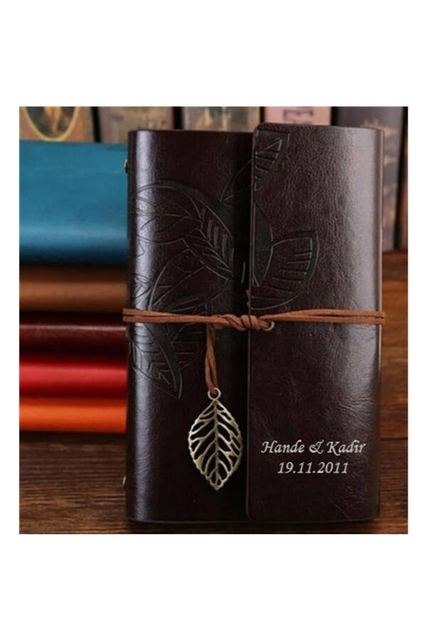 Aged Page Leather Bound Agenda Diary Memory And Notebook - 6