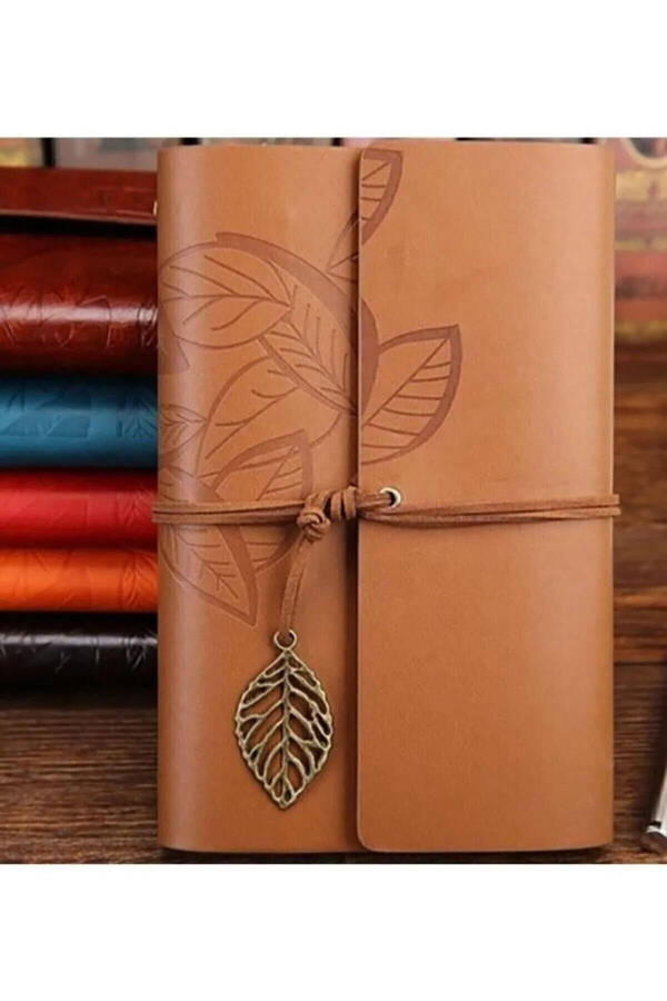 Aged Page Leather Bound Agenda Diary Memory And Notebook - 1