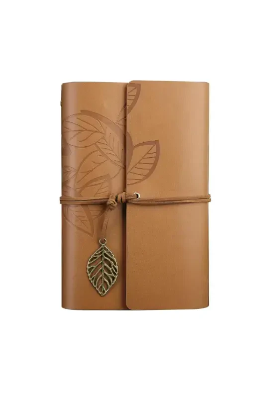 Aged Page Leather Bound Agenda Diary Memory And Notebook - 1