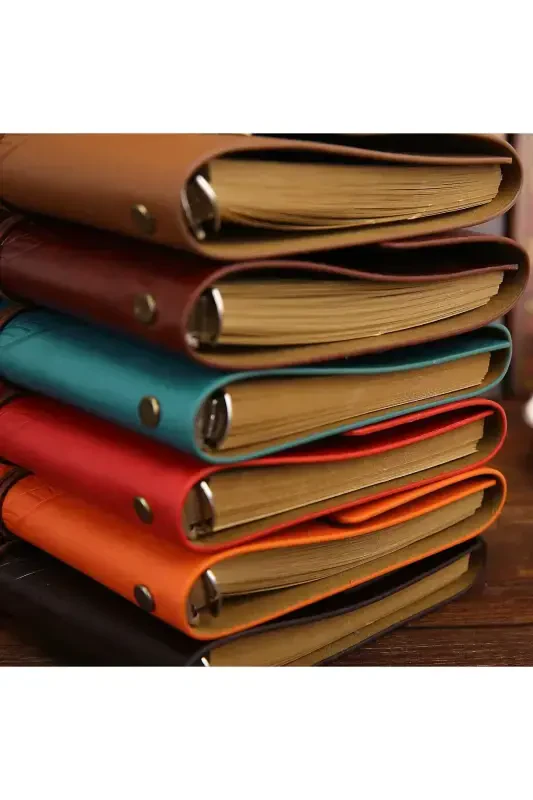 Aged Page Leather Bound Agenda Diary Memory And Notebook - 3