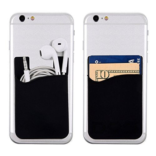 Agentwhiteusa Cell Phone Stick on Wallet (for Credit Card, Business Card & Id) compatible with iPhone, Android & Most Smartphones 