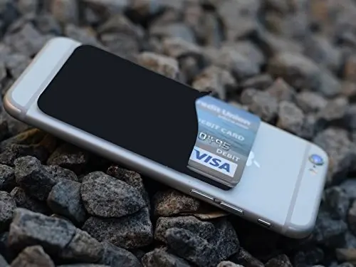 Agentwhiteusa Cell Phone Stick on Wallet (for Credit Card, Business Card & Id) compatible with iPhone, Android & Most Smartphones - 5