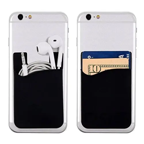 Agentwhiteusa mobil telefoniga yopishtiriladigan hamyon (kredit karta, biznes karta va ID uchun) iPhone, Android va ko'pgina smartfonlar bilan mos (pushti, kulrang, qora) - 2