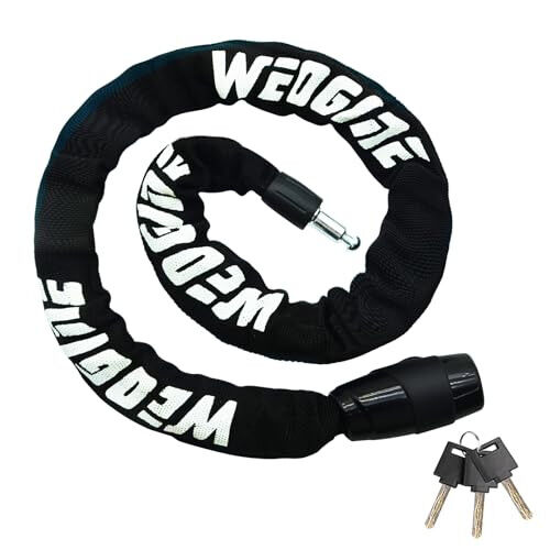 Weogine Bike Chain Lock, Heavy Duty Anti-Theft Bicycle Chain Lock, 2.72 Ft Security Bike Locks with 3 Keys, Waterproof Lock Chain for Bike, Bicycle, Scooter, Motorcycle, Door, Gate, Fence 