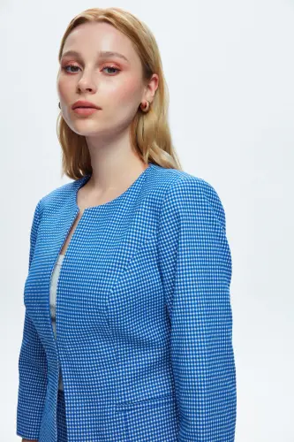 Agraflı 3/4 Kol Ceket-318 - 1