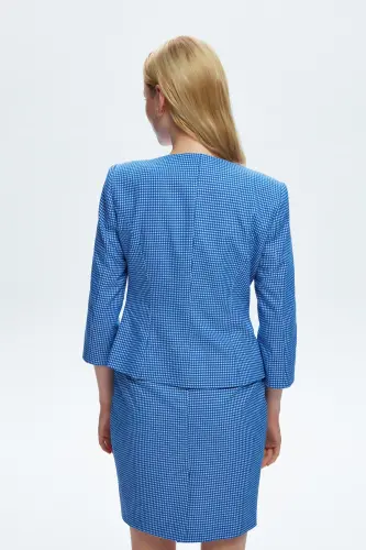 Agraflı 3/4 Kol Ceket-318 - 5