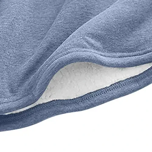 AherBiu Women Fleece Lined Sweatsuit 2 Piece Outfit Winter Warm Basic Tops Tees with Sweatpants Sets Loungewear - Modazone (1)