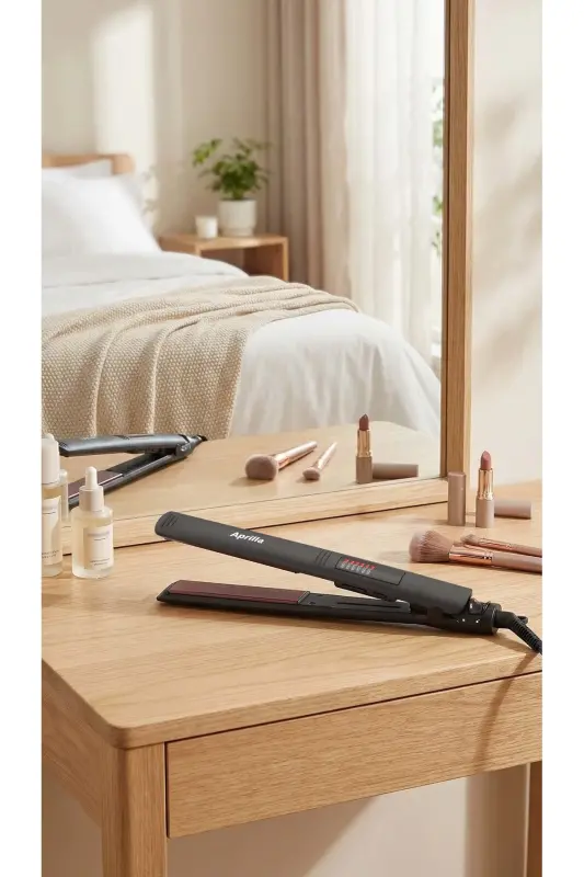 Ahs 2052 Digital Temperature Control Professional Hair Straightener Black - 2